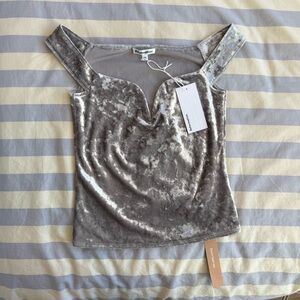 Andria Knit Top in Moonlight Velvet - retails $98